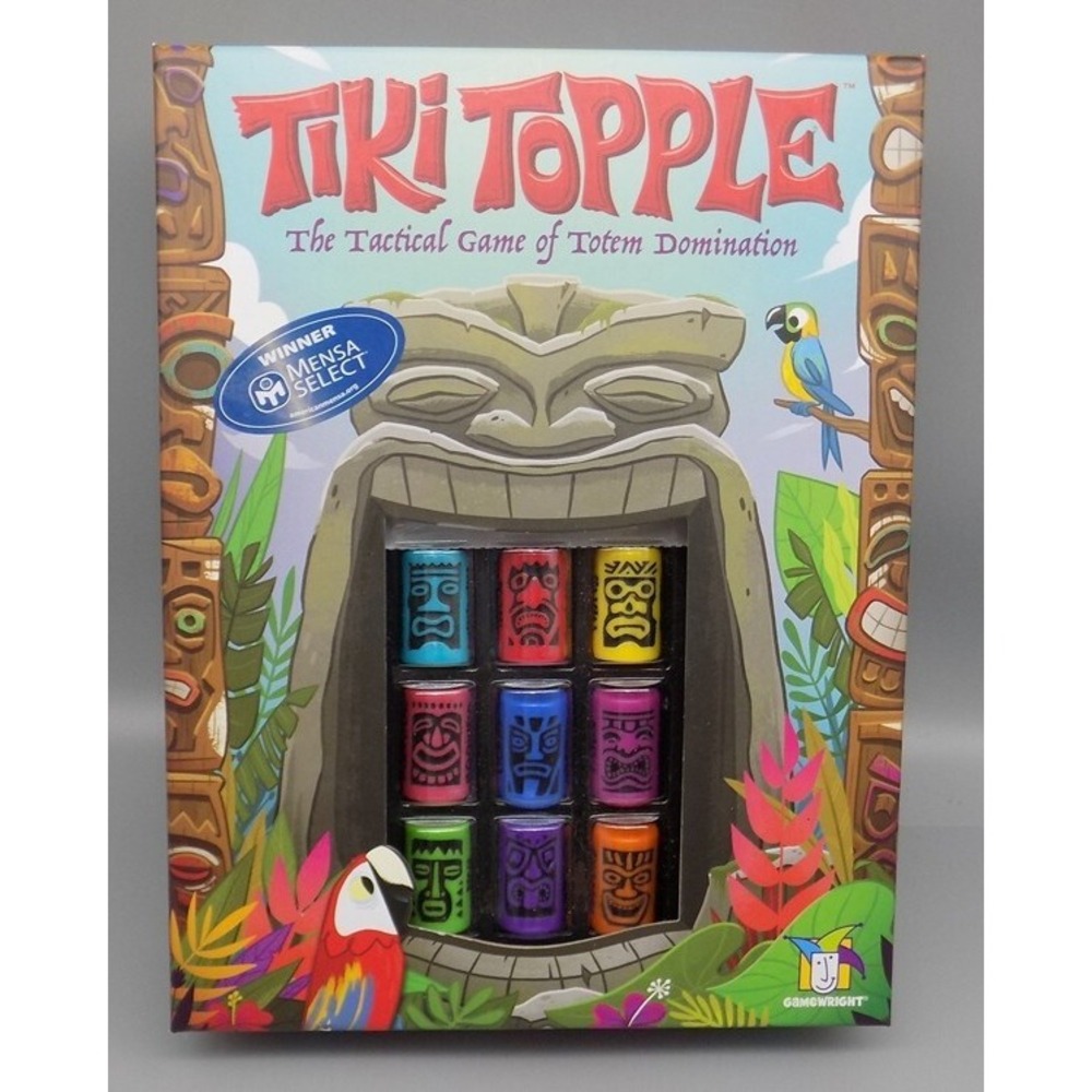 Tiki Topple Game Complete Mensa Award Winner Gamewright Used Once Homeschool